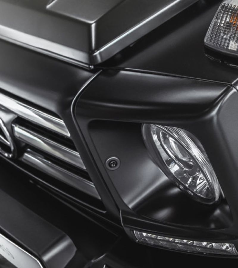 Scheinwerfer einer Mercedes G-Klasse